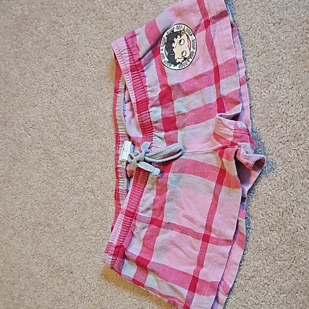 W L Pink Betty Boop Sleeping Shorts